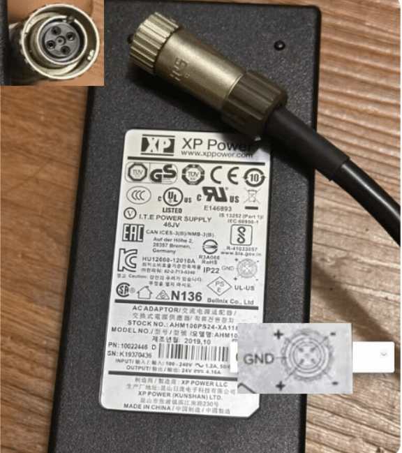 *Brand NEW* XP Power AHM100PS24 AHM100PS24-XA1183 10009533 24V DC 4.16A 4 holes AC DC ADAPTOR